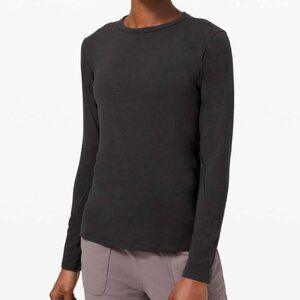 Lululemon Hold Tight Long Sleeve Wool Black 12